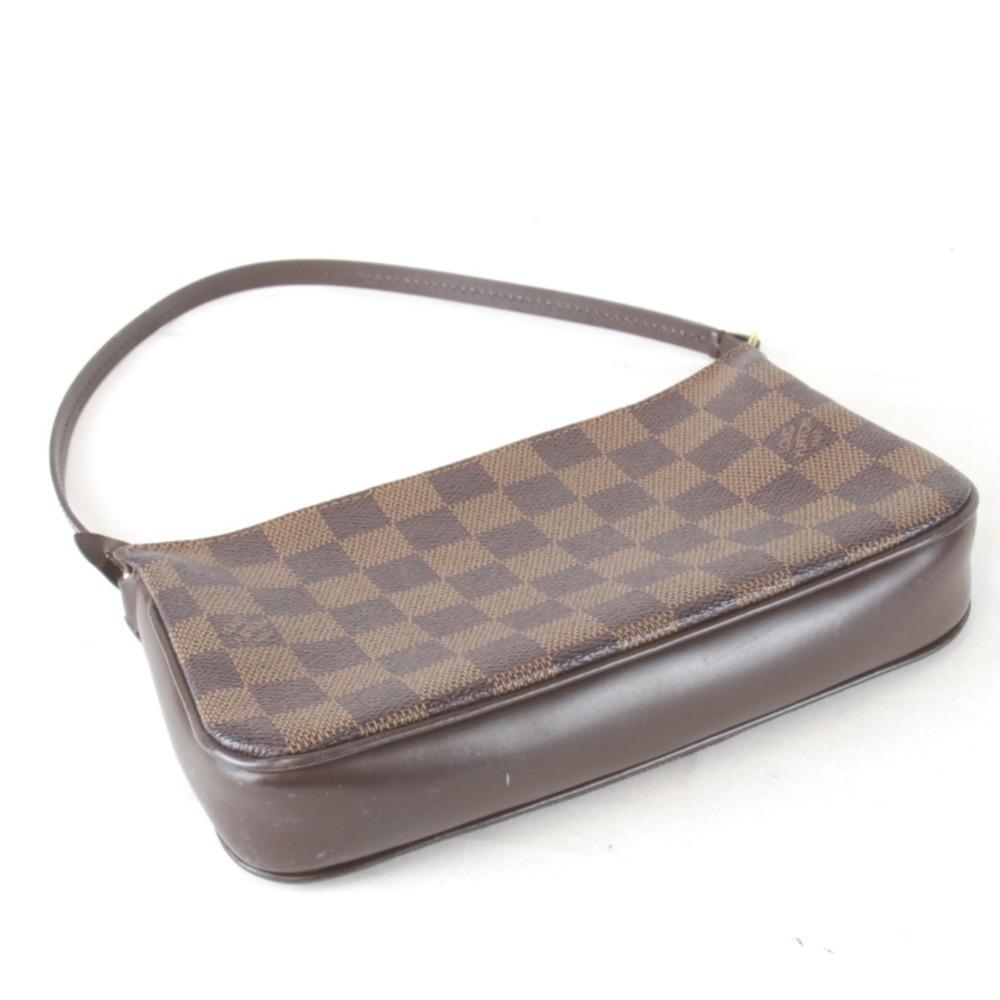 LOUIS VUITTON Authentic Brown Damier Canvas Pochette Pouch - Picture 4 of 10